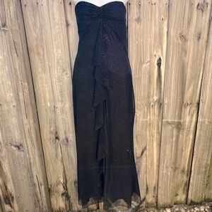 JESSICA MCCLINTOCK for GUNNE SAX VTG Sparkling Strapless Full Length Formal Gown